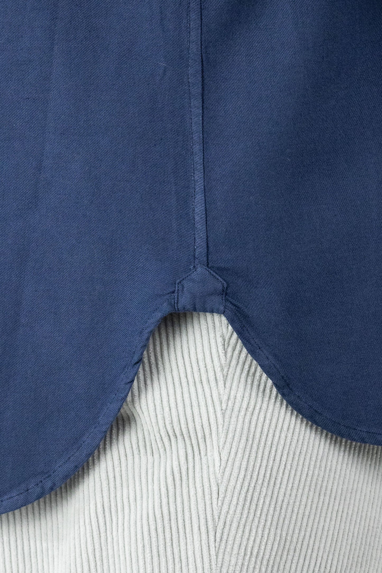 Blue Cotton and Viscose Shirt for Autumn/Winter